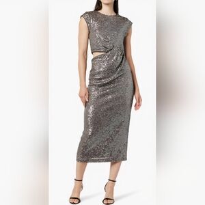 The Drop Women's Padma Cut-Out Sequin Midi Dress #704